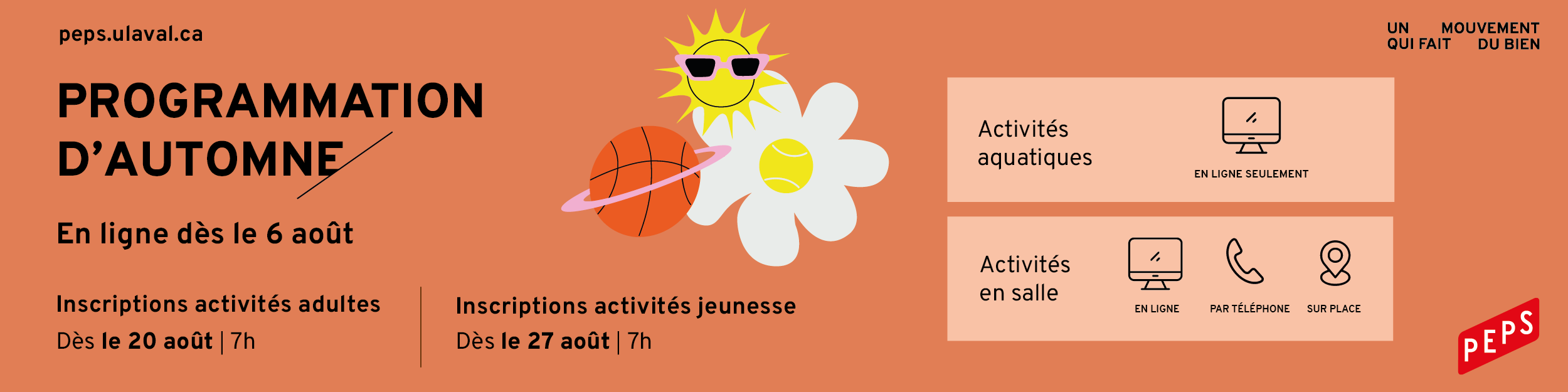 inscriptions au PEPS